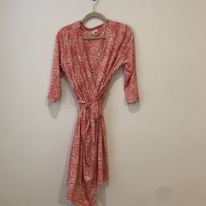 Motherhood Maternity Orange Wrap Dresss